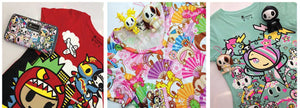 Colección de polos de mujer con diseños creativos kawaii marca tokidoki