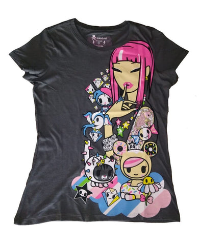 Tokidoki_Polo Sweet Dreams Chica con tattoo , donutella, cactus kitties_inkemon